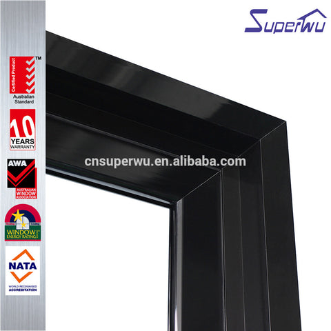 Superwu Australian Standard AS2047 AS/NZS2208 AS1288 aluminum exterior glass folding door on China WDMA