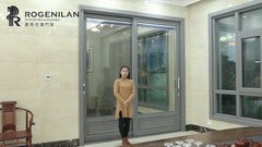 Rogenilan 139 series thermal break double glaze aluminum sliding door on China WDMA