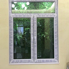 aluminum casement windows with built in blinds inside double glass window MQ-68 on China WDMA