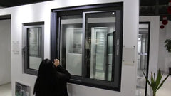 Aluminum Slider Window with double tempered glazed on China WDMA