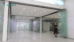 Large commercial design interior folding glass door on China WDMA