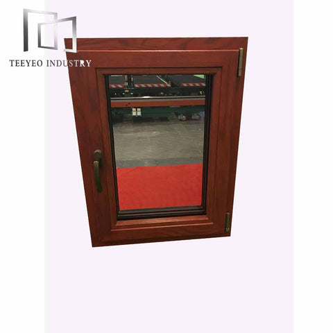 Teeyeo American style aluminum frame casement awing window with tinted glass on China WDMA