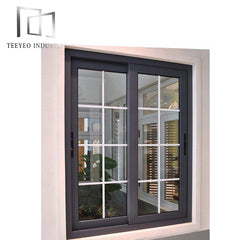 Teeyeo aluminium three track sliding window frames for sale