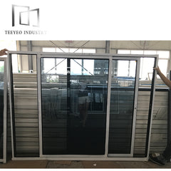 Teeyeo aluminium three track sliding window frames for sale