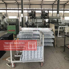 Teeyeo maker pvc frame steel reinforcement scrap casement window on China WDMA