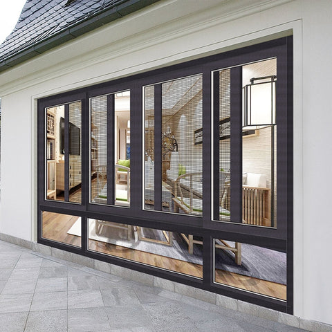 Tempered glass aluminium frame home windows new aluminium window designs in kerala on China WDMA