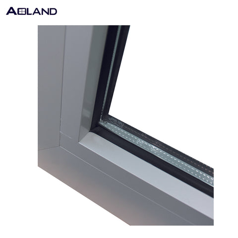 Thermal break aluminum tempered glass french external door on China WDMA