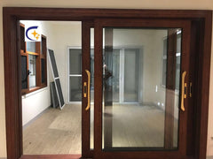 Thermal break profile double glazing aluminium windows with blinds inside for house on China WDMA