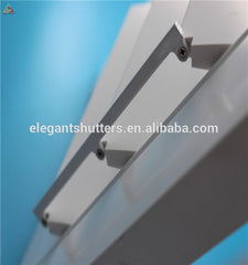 Tilt rod on the middle of panel Timber material louver PVC Plantation Shutter from China on China WDMA