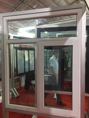 Tinted glass pvc tilt and turn aluminium bottom hung casement windows on China WDMA