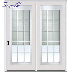 Top sale manufacturer pvc with the blinds inside swing doors on China WDMA