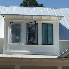 Topwindow Aluminum 4 Panels Casement Windows Aluminium Frame Casement Window With Tinted Glass on China WDMA