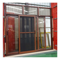 Triple tracks 2.0mm thickness three panel sliding glass door on China WDMA
