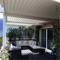 Modern Automatic Patio Gazebo Outdoor Aluminum Pergola Opening Louver Roof Pergolas Design Aluminum Pergola