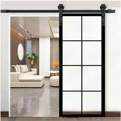 Marble Door Pocket Frosted Glass Interior Pocket Window Doors Galvanized Steel Hardware Pocket Door