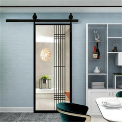 Marble Door Pocket Frosted Glass Interior Pocket Window Doors Galvanized Steel Hardware Pocket Door