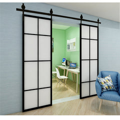 Pocket Patio Door Rustic Steel 8Ft/10Ft Frame Glass Pocket Door Aluminum Steel Glass Frame Pocket Sliding Glass Doors