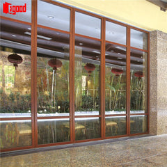 Unframed sliding glass doors movable glass partition door for office shop store on China WDMA