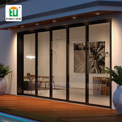 Villa level wood grain aluminum and glass sliding room doors aluminium doors cost fiber sliding panels door for room on China WDMA