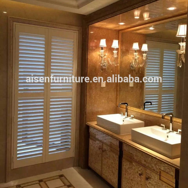 Waterproof pvc blinds shutter for bathroom windows or door on China WDMA