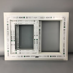 White Windows Double Hung Window UPVC Frame Window Design on China WDMA