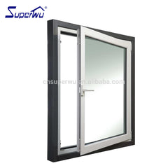 White fiberglass tilt and turn aluminum windows for steel structure on China WDMA