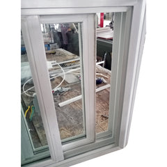 Wholesale cheap house bullet proof glass sliding plastic window with screen and grill on China WDMA