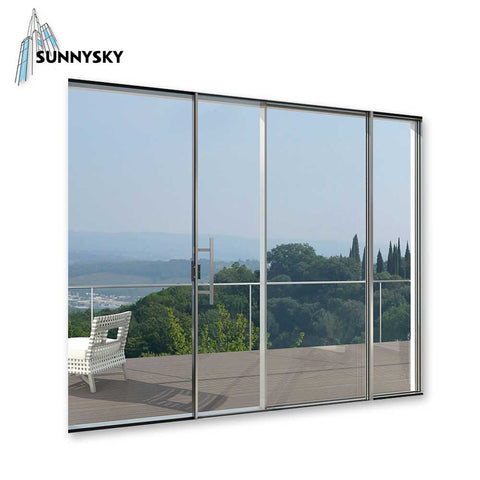 Wholesale prices External high quality Double glazed aluminum sliding glass door for replacement repair on China WDMA