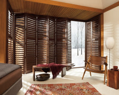 Wooden Louver Bi-fold Door Plantation Shutter on China WDMA