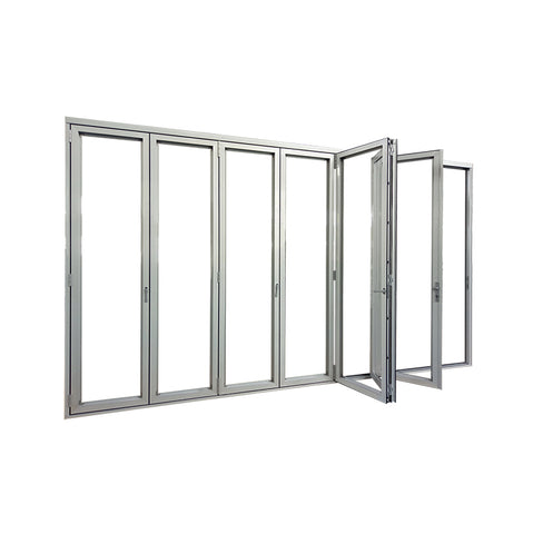 YY home aluminium bifold door wooden door designs exterior glass folding windows&door on China WDMA