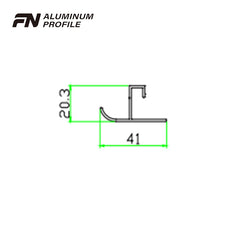 aluminium extrusion slide frame extruded profiles for window and door on China WDMA