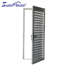 aluminium louver casement door shutter hinged doors usage for house on China WDMA