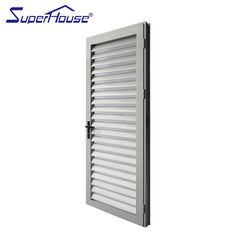 aluminium louver casement door shutter hinged doors usage for house on China WDMA