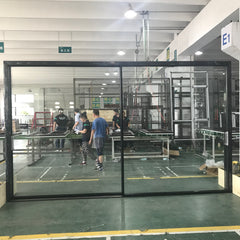 aluminium thermal break narrow frame sliding door on China WDMA