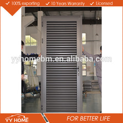 aluminum blades louvre doors and windows Residential House with WERS aluminium vented exterior door on China WDMA