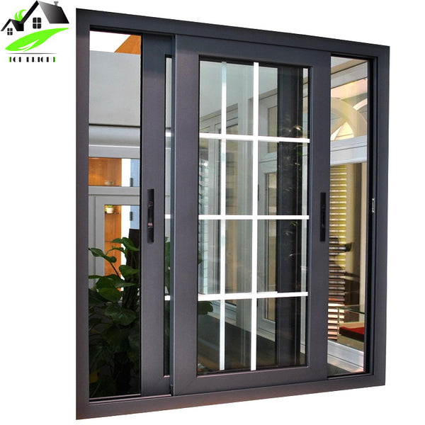 american grill Design Double Glazing Aluminum Glass Sliding Windows with Reasonable Price on China WDMA