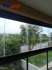 balcony glazing system glass balcony exterior frameless folding/sliding contemporary office partition glass door on China WDMA