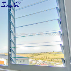 customized aluminum frame glass movable louvre window on China WDMA