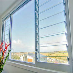 designed 38.78x4 glass replacement aluminium louver casement windows civic quarter window louvers on China WDMA