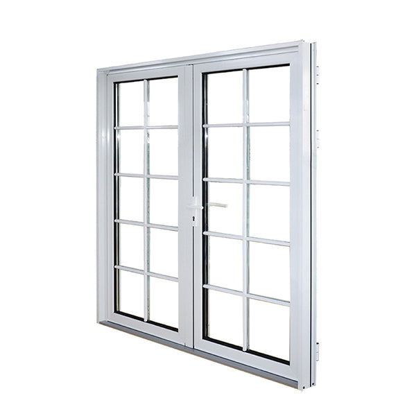 double glass exterior aluminium out swing patio doors commercial french doors on China WDMA