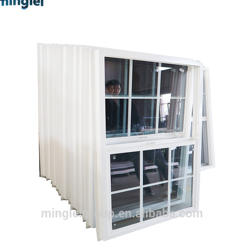 double glazed replacement vinyl clad sash porch upvc sash tinted glass sliding window back doors on China WDMA