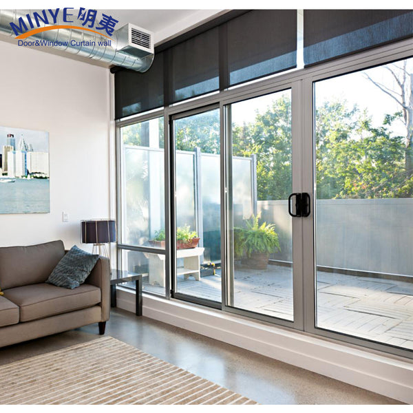 exterior sliding open balcony door with grill design /patio door on China WDMA