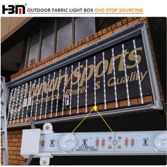 fabric light box extrusion aluminum window frames led backlit poster frame light box aluminum profile on China WDMA