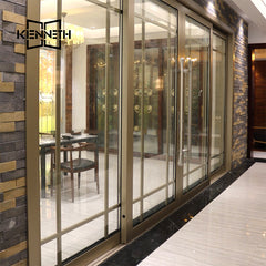 glass folding door tempered glass sliding door for living rooms on China WDMA