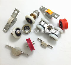 glass hardware mini pulley set window roller wheel curtain track roller on China WDMA