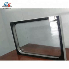high quality window double glass aluminium window frame and glass flat window on China WDMA