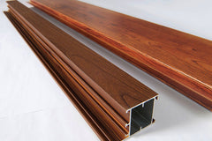 high quality wood grain aluminum extrusion used garden windows for sale on China WDMA