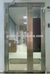 hot sale fireproof glass door, fire rated interior doors, double glass windows price on China WDMA