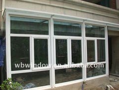 lamination door external profile pvc double insulated casement glass door on China WDMA