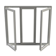 latest window design window lock handle aluminum framed casement window on China WDMA